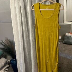 Aerie yellow t shirt dress